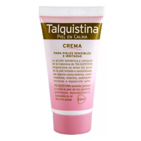 Jag Couture London Talquistina Cream 50ml jar with white lid and label, skincare product for soothing skin.