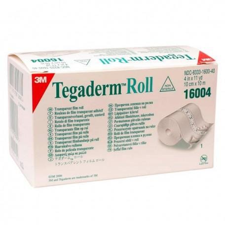 Jag Couture London–New York Tegaderm Roll 10cm by 10m, transparent medical adhesive film for wound protection.