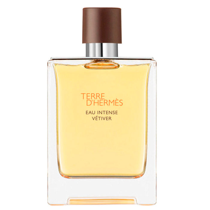 Terre D'Hermès Eau Intense Vetiver fragrance spray in 100ml bottle, with sleek design, by Jag Couture London New York.