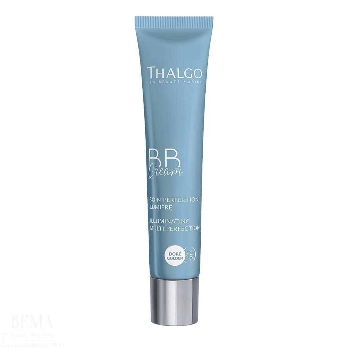 Thalgo BB Cream Doré in 40ml tube by Jag Couture London, showcasing the gold-colored packaging and product branding.