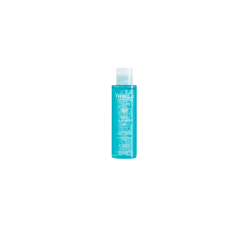 Thalgo Eveil A La Mer Desmaquillantes Gel Micelar in 125ml bottle, gentle makeup remover with gel formula by Jag Couture London New York