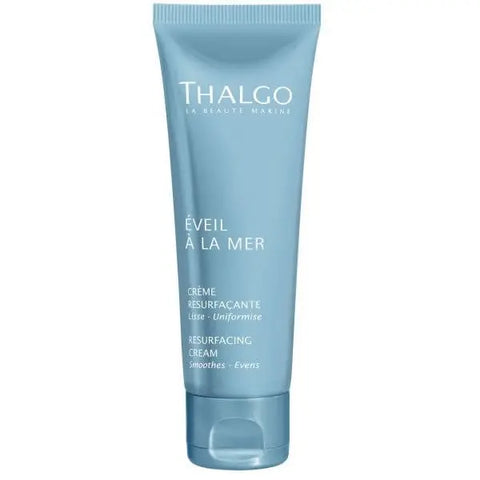 Thalgo Eveil À La Mer Resurfacing Cream 50ml, a luxurious skincare cream with a smooth texture, displayed in a jar.