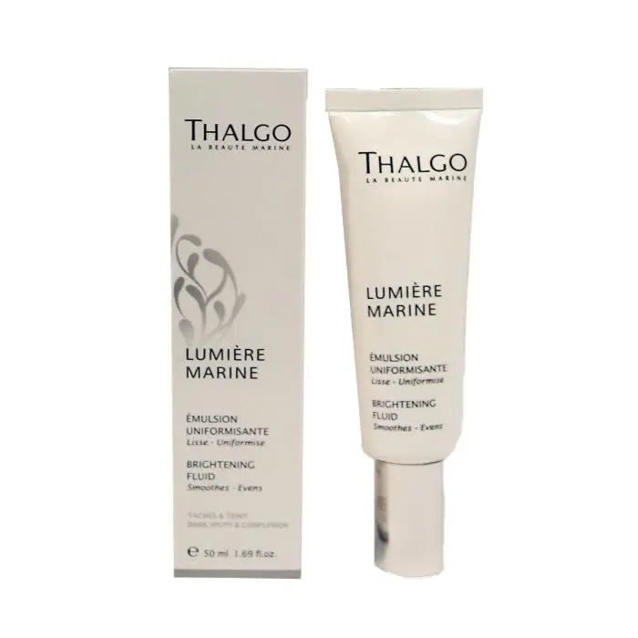 Thalgo Lumière Marine Brightening Fluid 50ml bottle, skincare product with luminous, brightening formula from Jag Couture London - New York