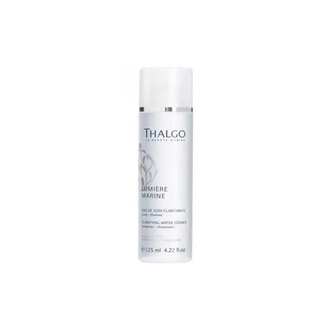 Thalgo Lumière Marine Clarifying Water Essence in 125ml bottle, featuring clear liquid with a sleek packaging design.