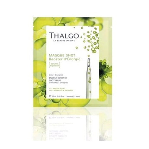 Thalgo Masque Shot Booster D'Énergie in a 20ml tube, designed to energize and revitalize the skin.