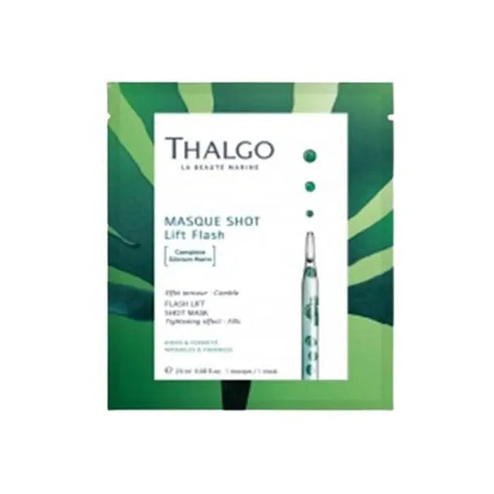 Thalgo Masque Shot Lift Flash in 20ml jar, featuring a sleek container with a luxurious skincare mask from Jag Couture London-New York.