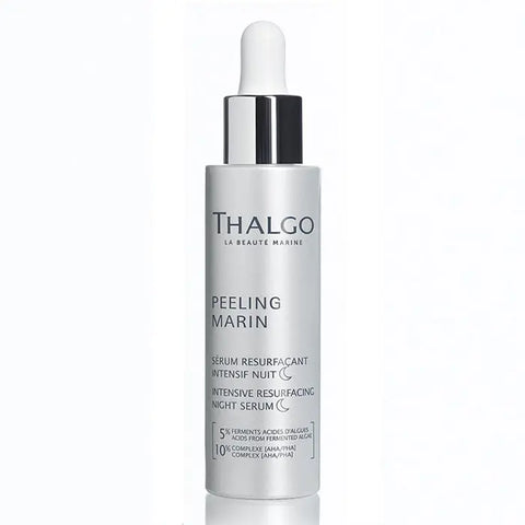 Thalgo Peeling Marin Intensive Night Serum in a 30ml bottle, designed for rejuvenating and exfoliating skin overnight.