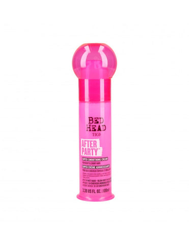 Jag Couture London New York Tigi Bed Head After Party Super Smoothing Cream 100ml applied to smooth and shine hair.