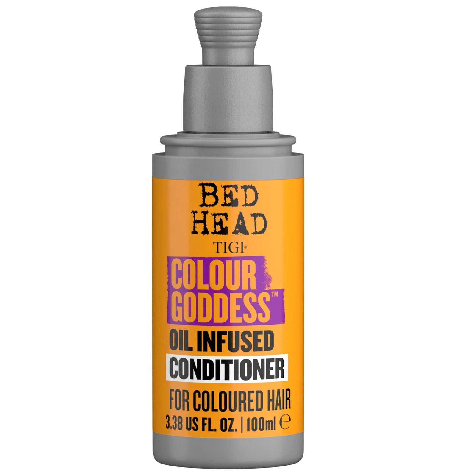 Tigi Bh21 Colour Goddess Conditioner by Jag Couture London and New York, showing creamy conditioner in a sleek container.