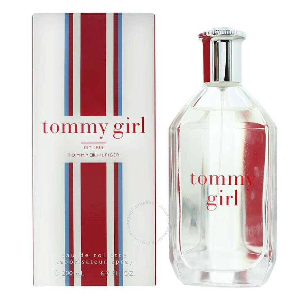 Tommy Hilfiger Tommy Girl Eau De Cologne EDT spray in 200ml bottle, featuring a sleek, stylish design.