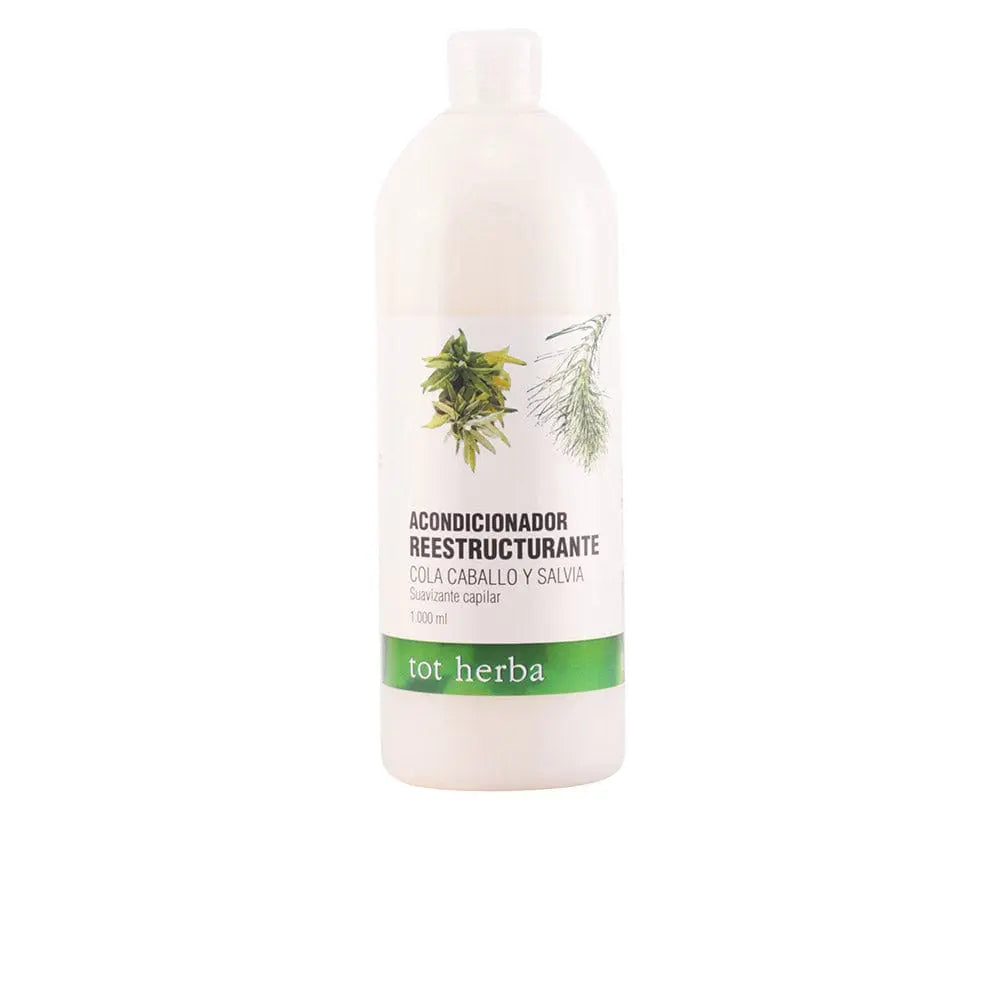 Jag Couture London Horsetail and Salvia hair conditioner 1000ml bottle with pump for nourishing hair care.