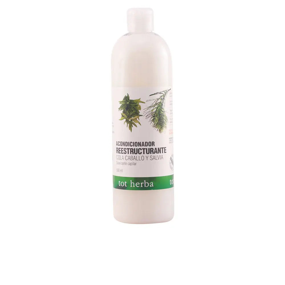 Jag Couture London Horsetail & Salvia Tot Herba Hair Conditioner 500ml bottle with sleek packaging and product label visible.