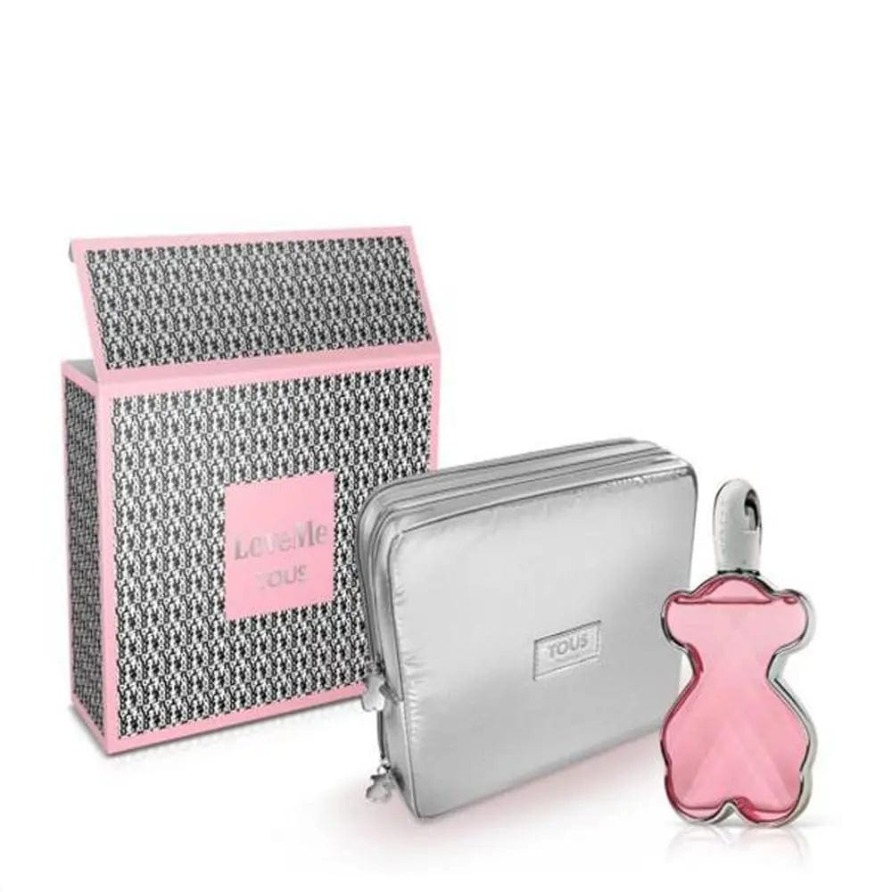 Jag Couture London-New York Tous Love Me EPV 90ml perfume set with matching bag in a sleek, elegant design.