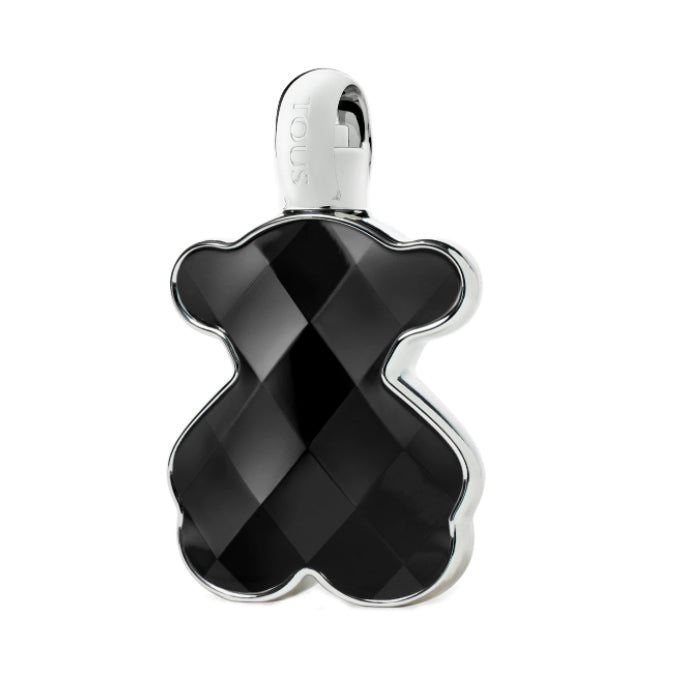 Tous Loveme Onyx Eau De Parfum spray by Jag Couture London, 50ml bottle, elegant black fragrance bottle with a sleek design.
