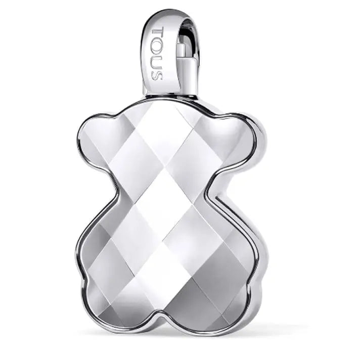 Tous Loveme The Silver perfume spray by Jag Couture London, 90ml, featuring sleek silver bottle and elegant fragrance presentation.