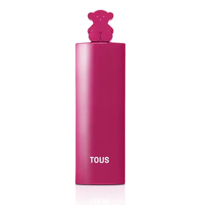 Jag Couture London Tous More More Pink Eau De Toilette spray 90ml bottle with pink liquid and elegant packaging.