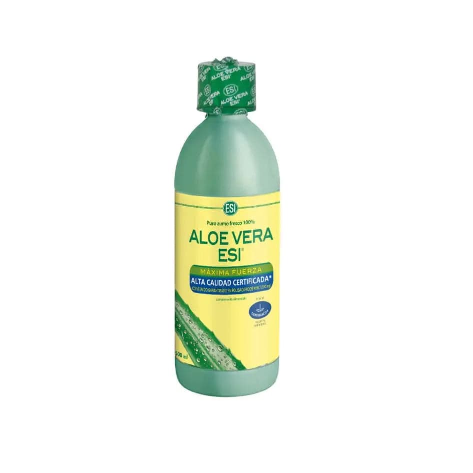A 500ml bottle of Trepatdiet Aloe Vera Zumo by Jag Couture London - New York, showing the transparent bottle with green aloe vera juice.