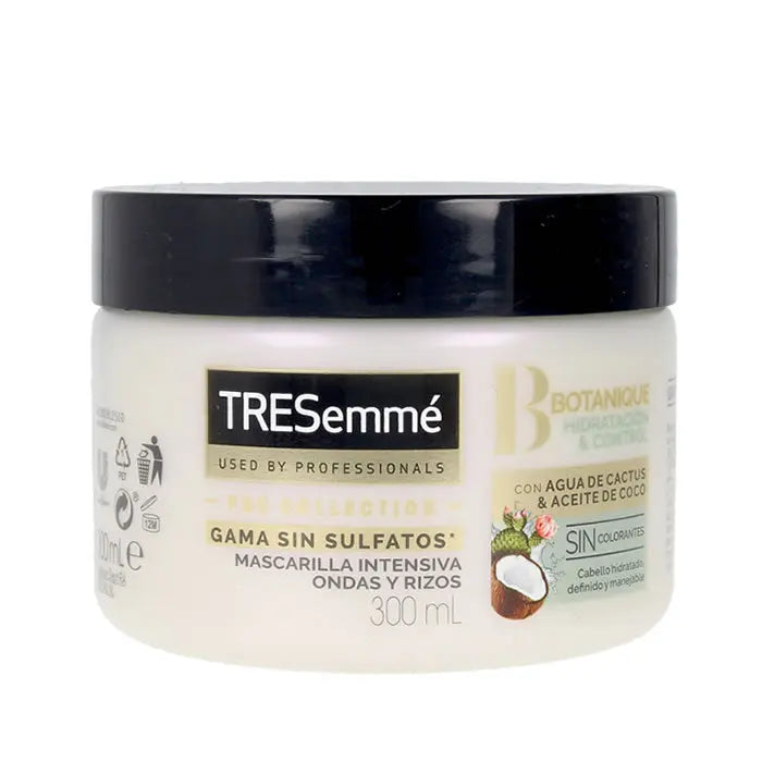 Tresemmé Botanique Cactus and Coconut Water Hair Mask in 300ml jar, featuring natural ingredients for nourishing hair.