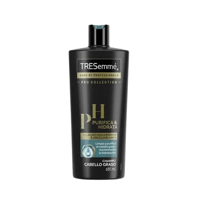 Jag Couture London - New York Tresemmé Purifies & Moisturizes Shampoo 685ml bottle with clear label and silver cap