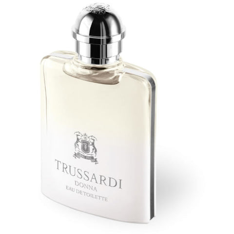 Trussardi Donna Eau De Toilette spray 100ml by Jag Couture London, elegant perfume bottle with floral design.