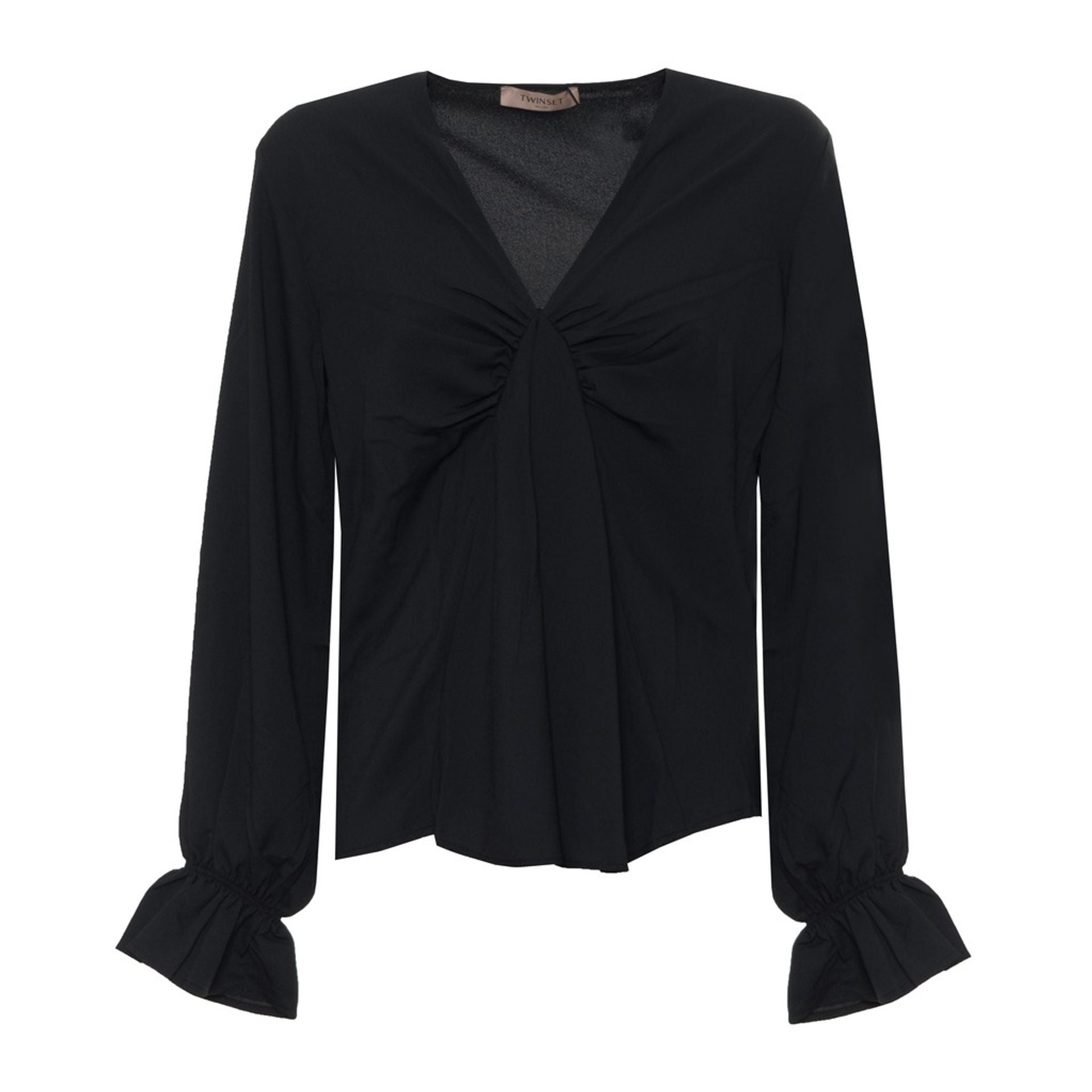 Twinset by Jag Couture London - New York featuring a stylish knit sweater in soft fabric, detailed with a classic design.