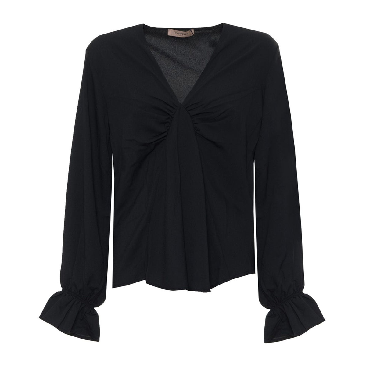 Twinset by Jag Couture London - New York featuring a stylish knit sweater in soft fabric, detailed with a classic design.