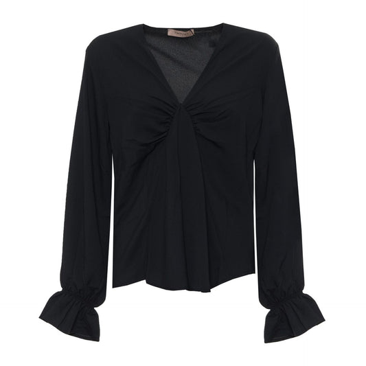 Jag Couture London-New York Twinset X073_212TN227E_00006, stylish knit top with intricate pattern and modern design.