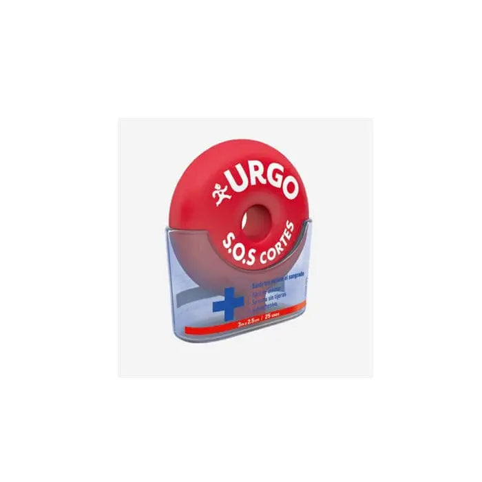 Urgo SOS Cuts stop bleeding bandage, 3m x 2.5cm, with sterile adhesive for first aid, by Jag Couture London New York.