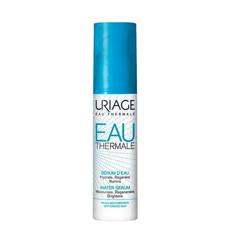 Uriage Eau Thermale Water Serum 30ml by Jag Couture London - New York, featuring clear glass bottle with white cap and label.