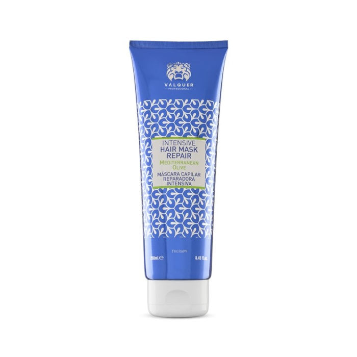 Jag Couture London Mediterranean Olive Intensive Hair Mask for repair, 250ml, smooths and nourishes damaged hair with olive extract.