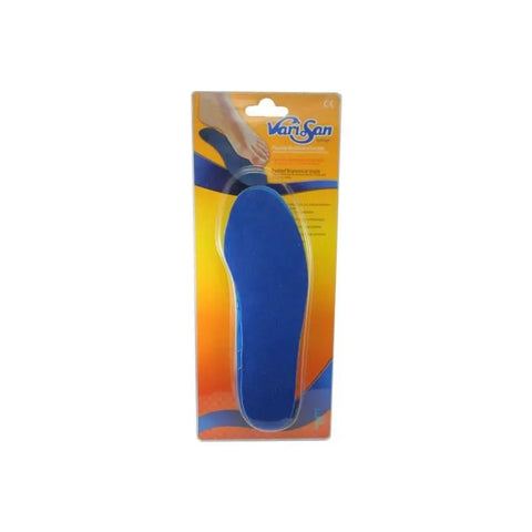 Anatomical custom insole by Varisan, for size 1, with cushioned lining, designed for comfort and foot support.