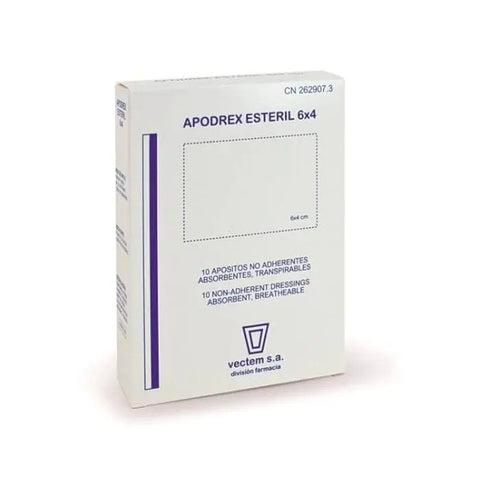 Sterile Vectem Apoderex 6x4cm wound dressings by Jag Couture London-New York, set of 6 sterile wound dressings.