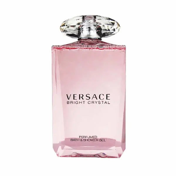 Jag Couture London New York Versace Bright Crystal perfumed bath and shower gel 200ml bottle with elegant label.