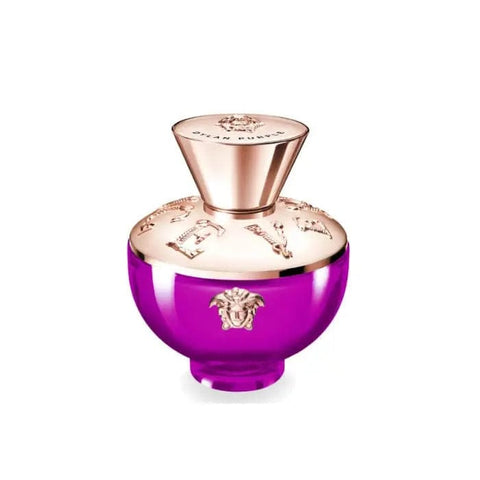 Versace Pour Femme Dylan Purple Eau de Parfum spray 50ml, featuring elegant purple bottle and floral scent.