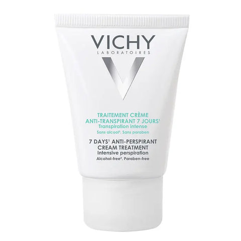 Vichy deodorant cream antiperspirant 7 days in 30ml jar, displayed with sleek packaging from Jag Couture London New York.