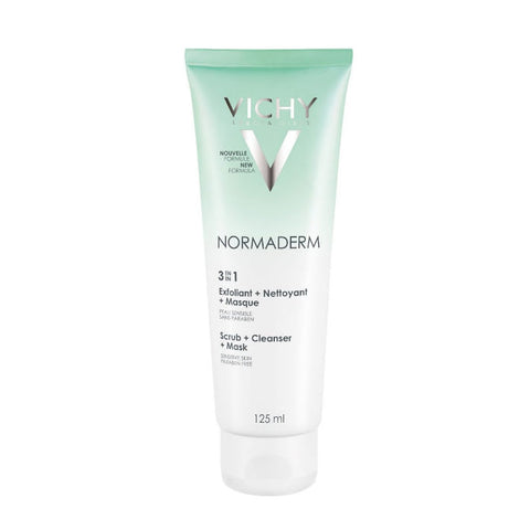 Vichy Normadem 3-in-1 Cleanser bottle, 125ml, by Jag Couture London - New York, with product label visible