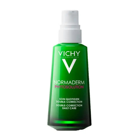 Vichy Normaderm Phytosolution Daily Care Double Correction 50ml jar with product label and packaging details.