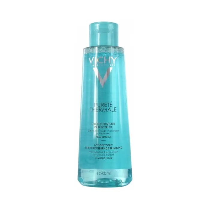 Vichy Pureté Thermal Perfecting Toner in 200ml bottle, displayed with clean packaging and branding from Jag Couture London New York.