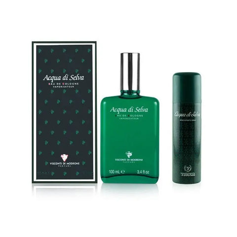 Two Victor Acqua Di Selva Eau de Cologne spray bottles, 100ml each, in a set from Jag Couture London New York.