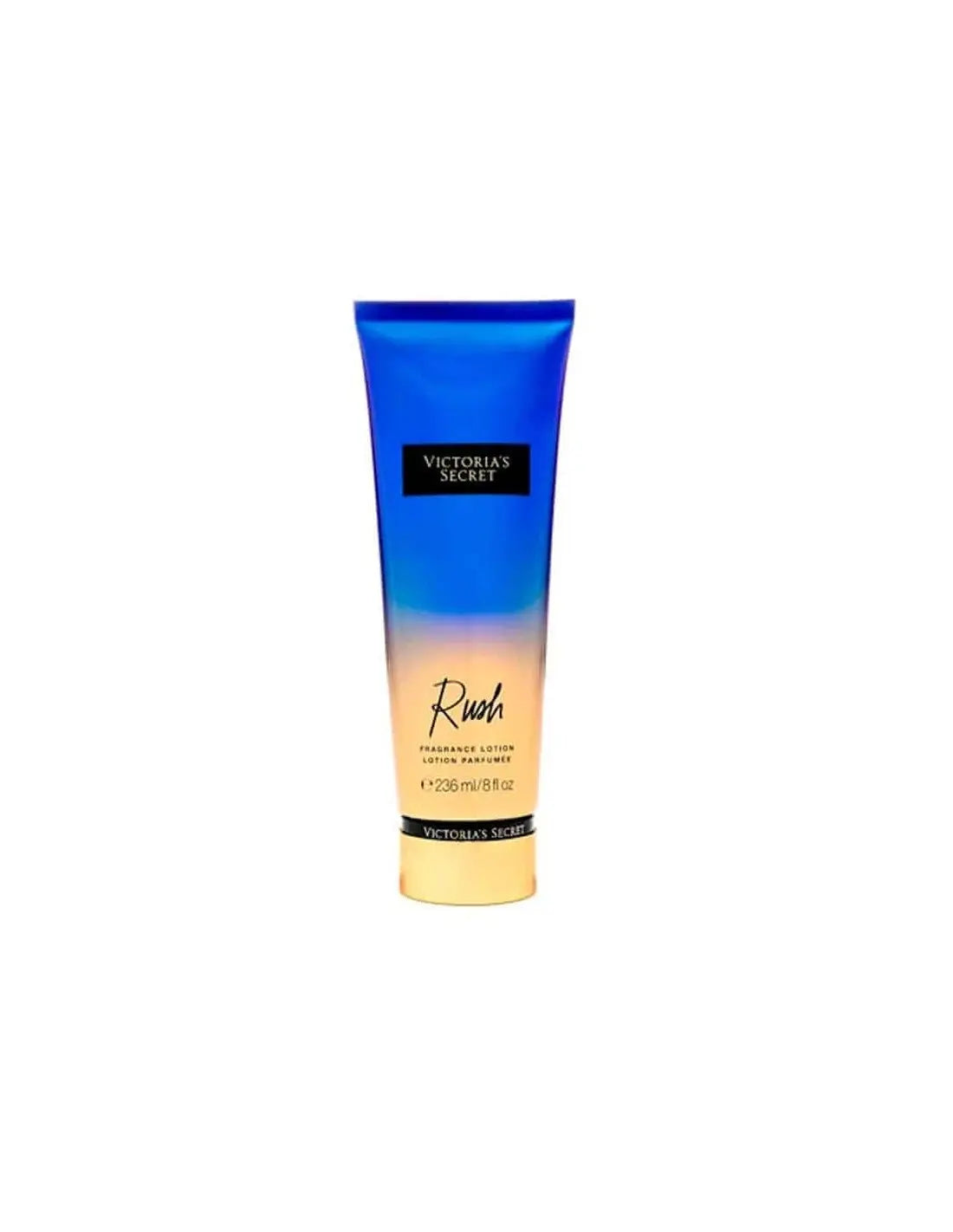 Victoria's Secret Victoria's S Body Lotion 236 Rush in a sleek bottle, featuring a smooth, luxurious texture and vibrant packaging.
