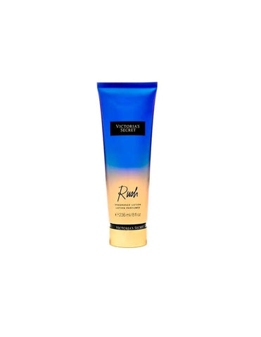 Victoria's Secret Victoria's S Body Lotion 236 Rush in a sleek bottle, featuring a smooth, luxurious texture and vibrant packaging.