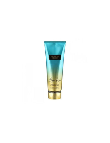 Victoria's Secret Aqua Kiss Body Lotion 236ml by Jag Couture London-New York, showing the lotion bottle with blue accents.