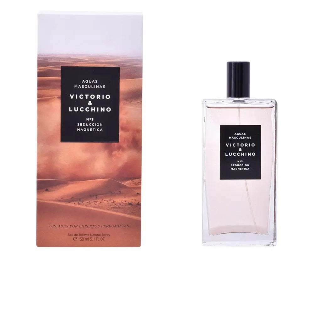 Victorio & Lucchino Aguas Masculinas Nº3 Eau de Toilette spray, 150ml, with elegant bottle and branding visible.