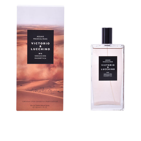 Victorio & Lucchino Aguas Masculinas Nº3 Eau de Toilette spray in 150ml bottle, featuring a sleek design and masculine fragrance.