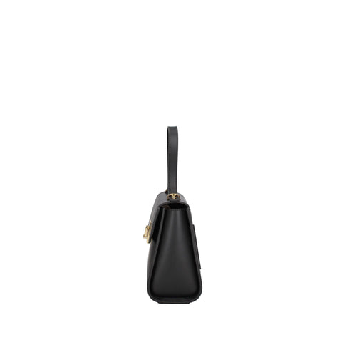 Black Viola Castellani VC220720423FBG-NERO handbag by Jag Couture London featuring sleek leather and elegant design.