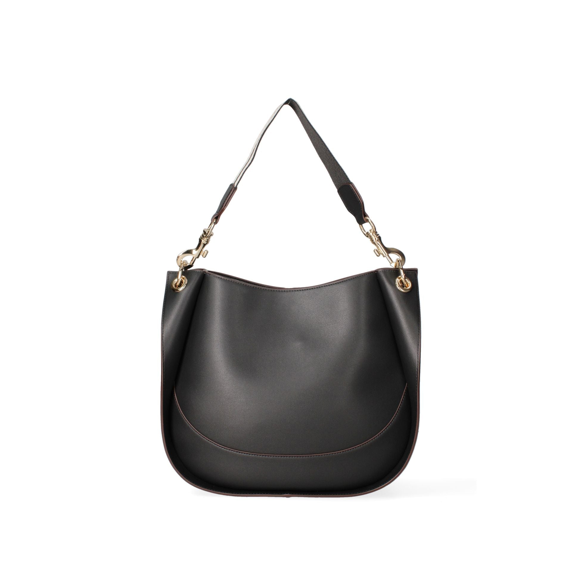 Black Viola Castellani VC220722423FBG-Nero handbag by Jag Couture London - New York, with sleek leather finish and elegant design.