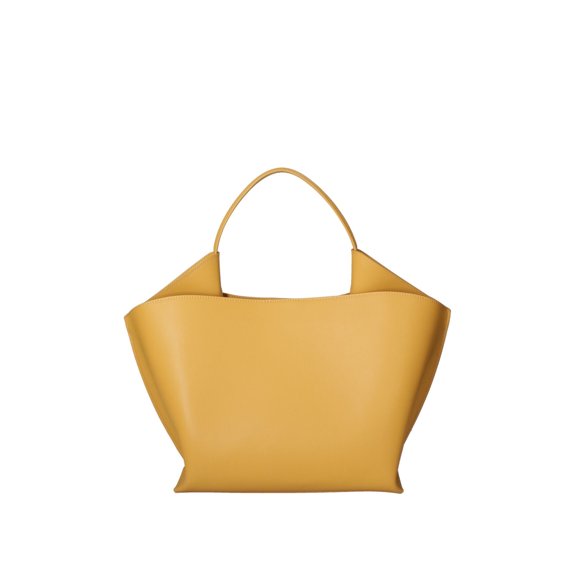 Light yellow Viola Castellani VC220722623FBG handbag by Jag Couture London - New York, showcasing soft leather and elegant design.