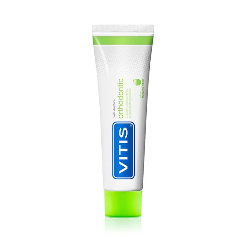 Vitis Orthodontic Toothpaste 150ml tube from Jag Couture London New York, designed for braces and orthodontic dental care.
