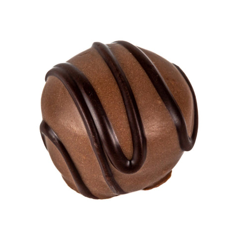 Walnut Whirl by Jag Couture London, light chocolate mousse with walnuts in milk and dark chocolate, 17g.