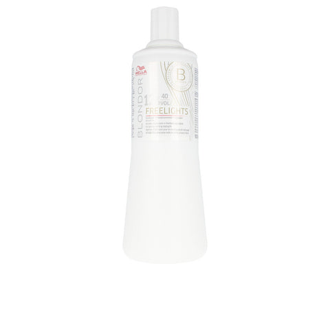 Jag Couture London New York Wella Blondor Freelights Developer 12% 1000ml bottle for hair lightening and color processing.